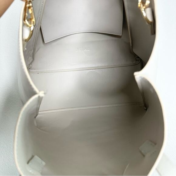 Cha Cha Cha Nel Cream Tote Bag with Blue Snake - Picture 8 of 10